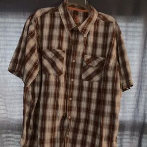 American Worker Shirt Men’s Short Sleeve Button Up-XL